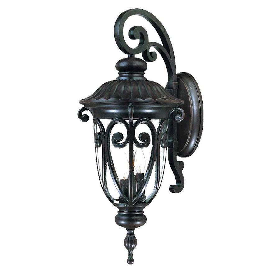 Acclaim Lighting Naples 3 Light Wall Sconce, Marbleized Mahogany