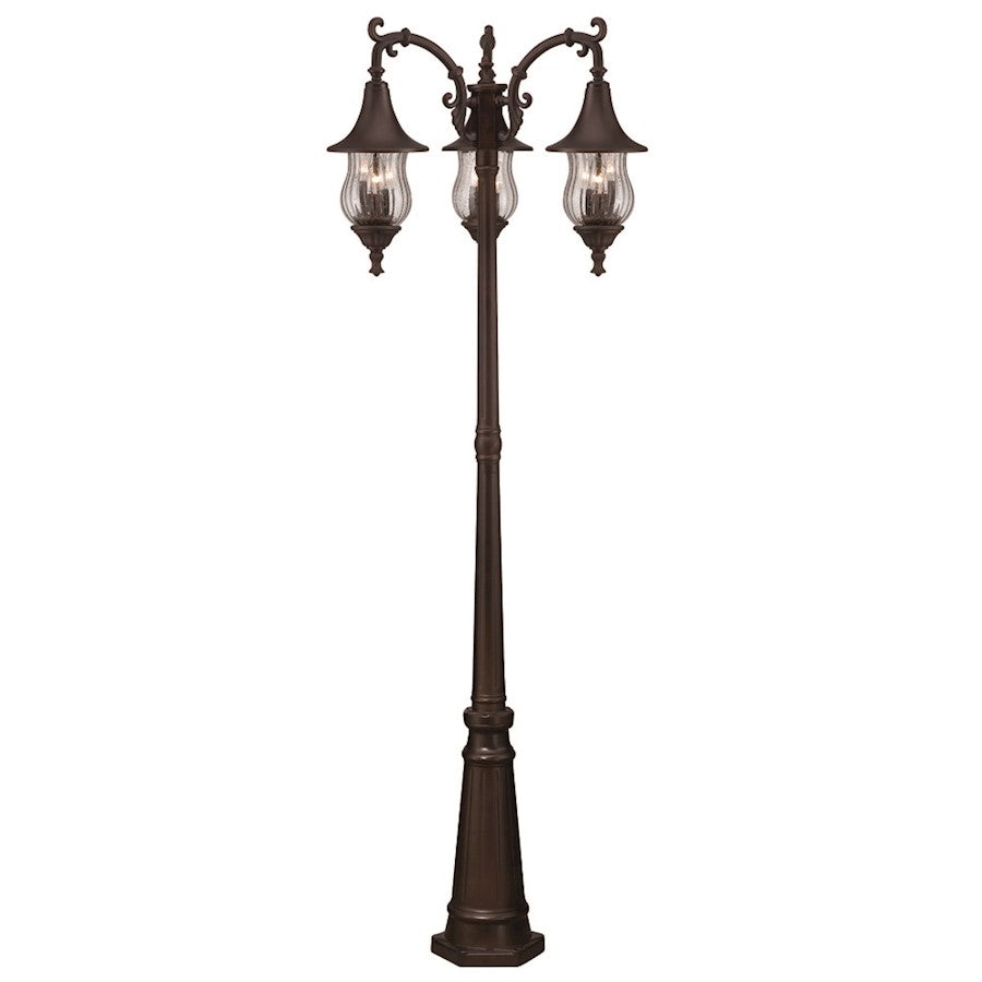 Acclaim Lighting Del Rio 9 Light Post Light, Architectural Bronze