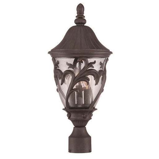 Acclaim Lighting Capri 3 Light Post Mount, Black Coral