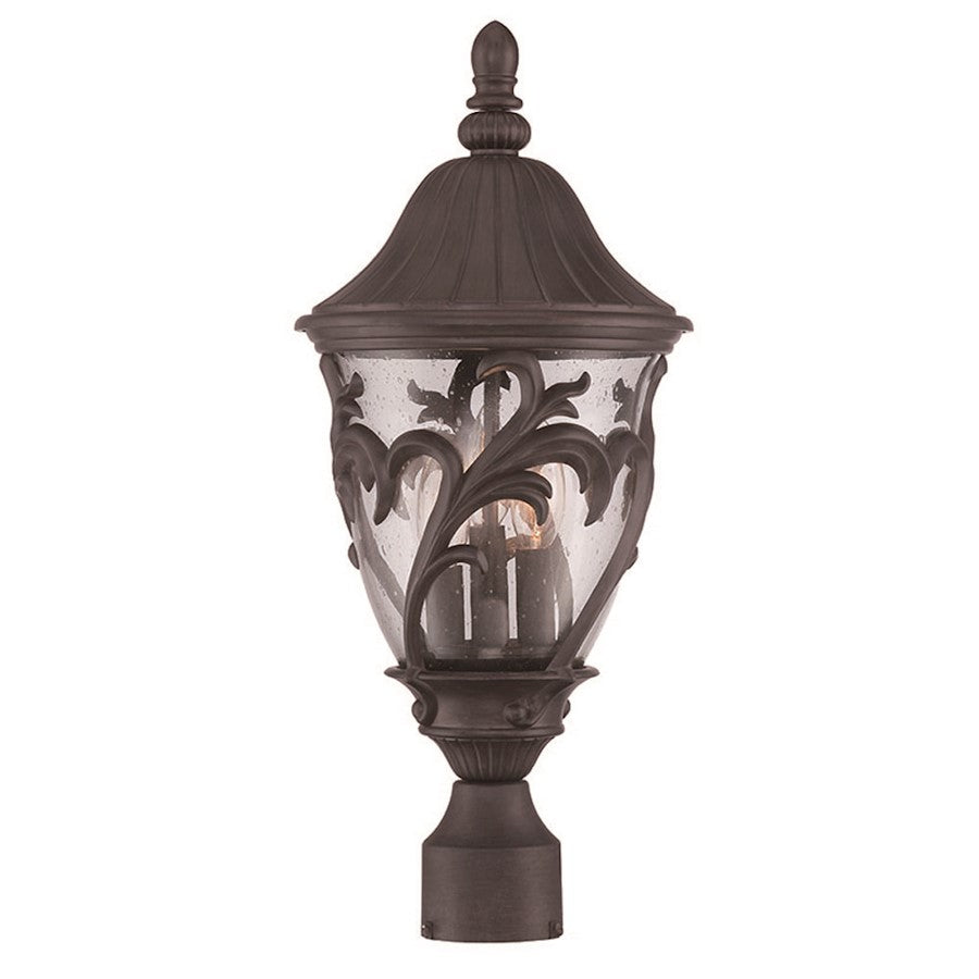Acclaim Lighting Capri 3 Light Post Mount, Black Coral