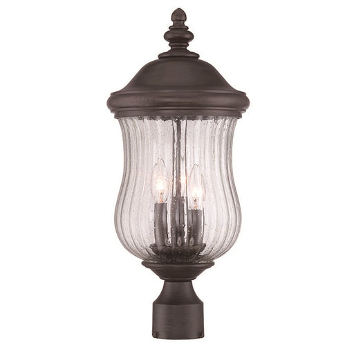 Acclaim Lighting Bellagio 3 Light Post Mount, Black Coral
