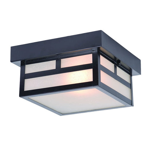 Acclaim Lighting Artisan 2 Light Flush Mount, Matte Black
