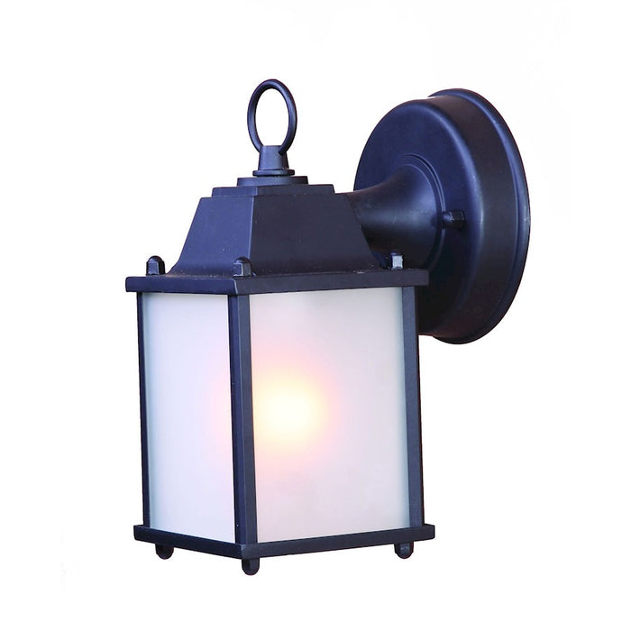 Acclaim Lighting Builder'S Choice 1 Light Wall Sconce, Black/Frosted