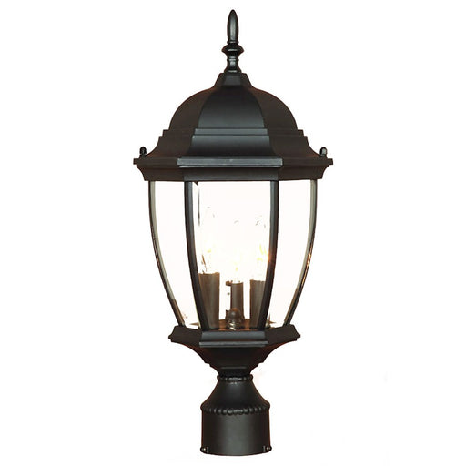 Acclaim Lighting Wexford 3 Light Post Mount, Matte Black