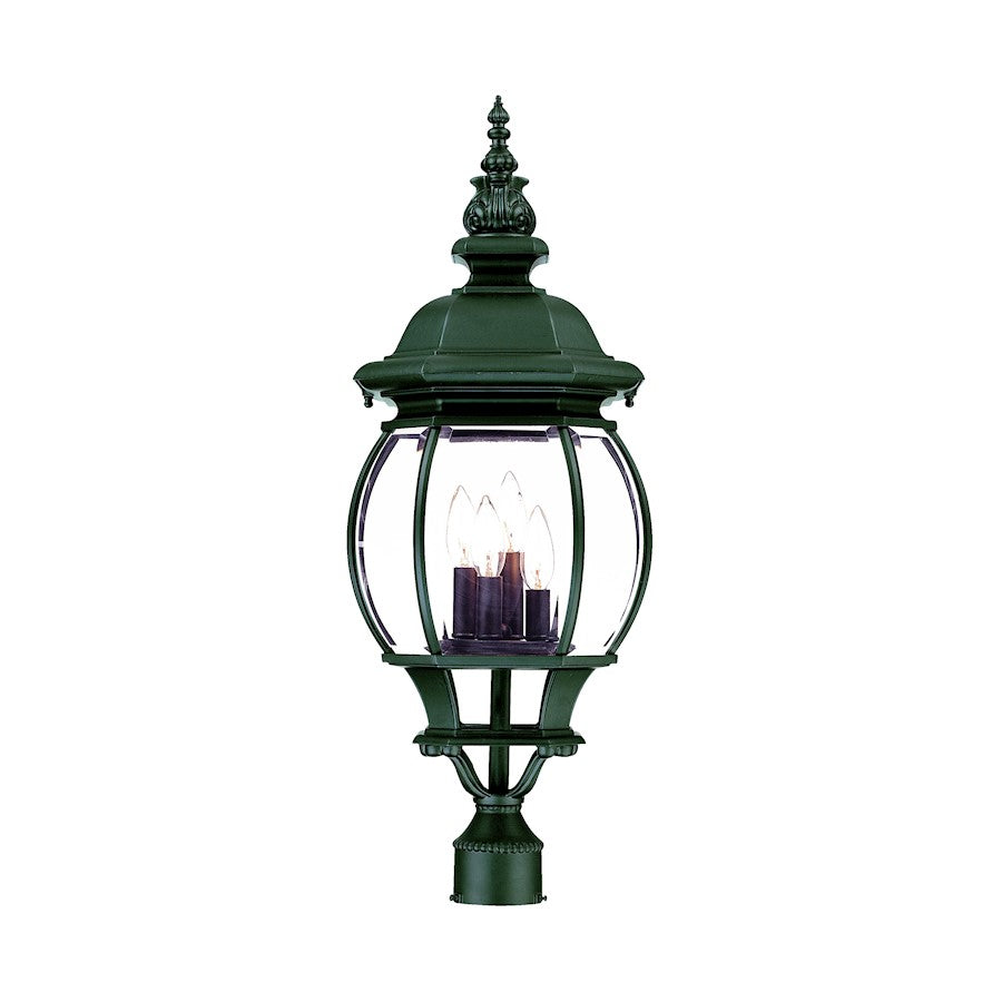 Acclaim Lighting Chateau 4 Light Post Mount, Matte Black