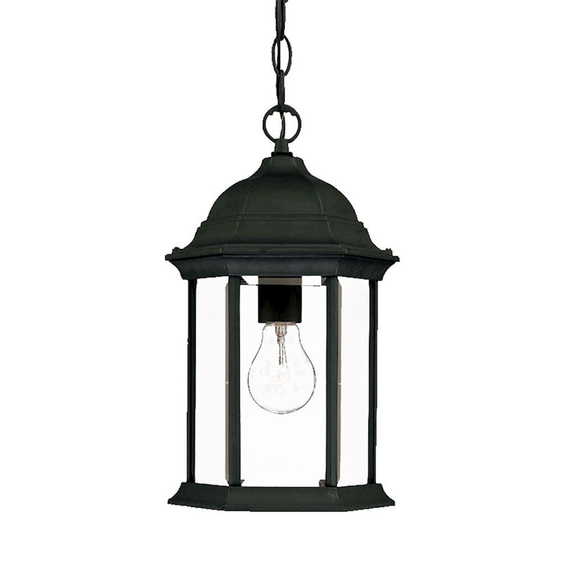 Acclaim Lighting Madison 1 Light 8" Hanging Light, Matte Black