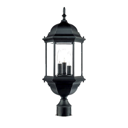 Acclaim Lighting Madison 3 Light Post Mount, Matte Black