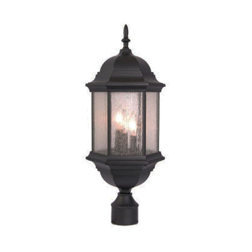 Acclaim Lighting Madison 3 Light Post Mount, Matte Black