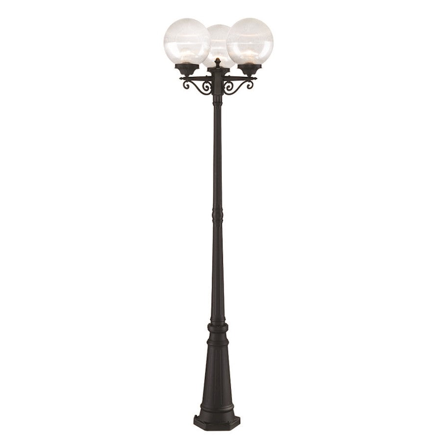 Acclaim Lighting Havana 3 Light Post Light, Matte Black