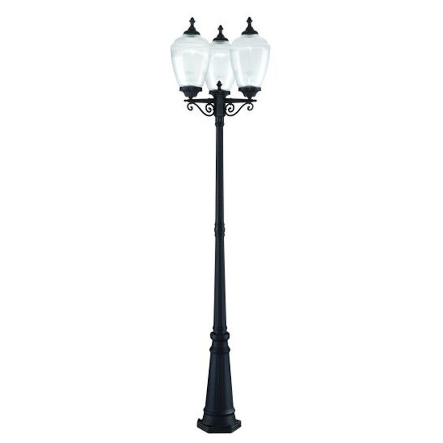 Acclaim Lighting Acorn 1 Light Post Light, Matte Black
