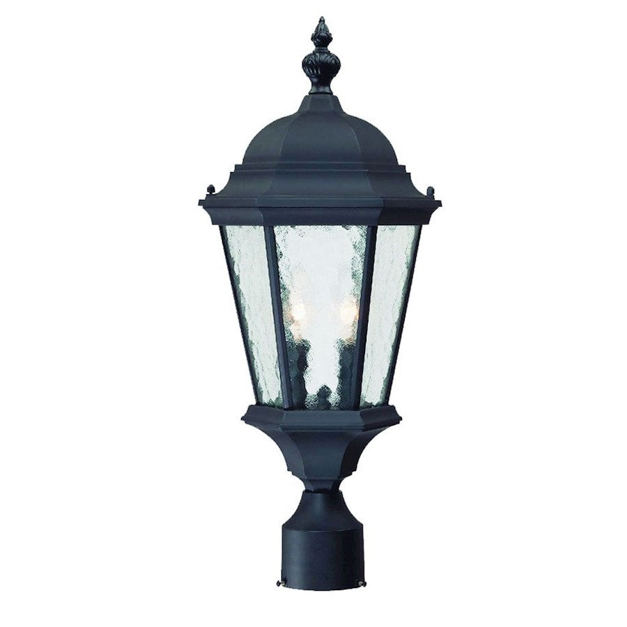 Acclaim Lighting Telfair 2 Light Post Mount, Matte Black