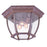 Acclaim Lighting 3 Light 6" Flush Mount, Burled Walnut