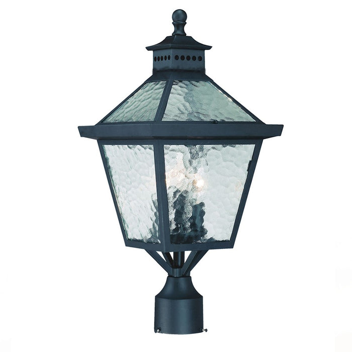 Acclaim Lighting Bay Street 3 Light Post Mount, Matte Black