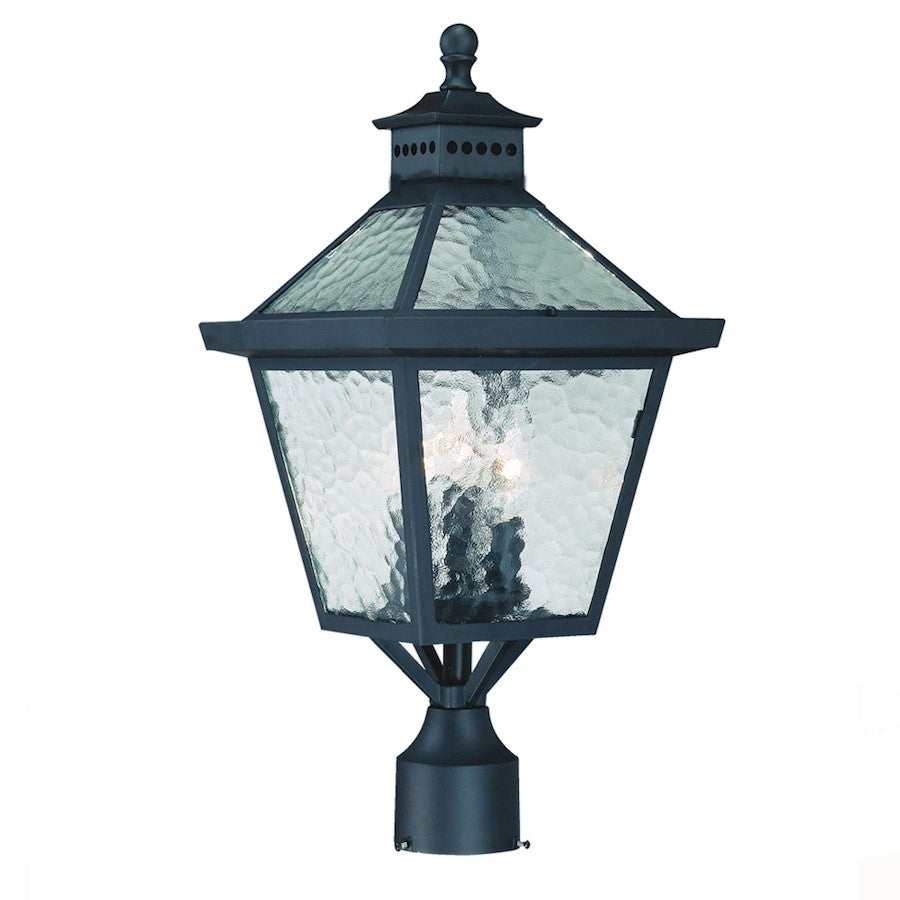 Acclaim Lighting Bay Street 3 Light Post Mount, Matte Black