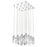 Acclaim Icarus 16 Light Chandelier, Chrome/Square