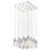Acclaim Icarus 16 Light Chandelier, Chrome/Square