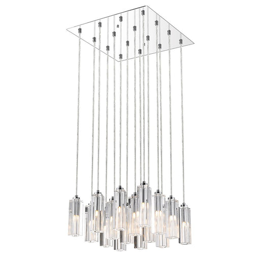 Acclaim Icarus 16 Light Chandelier, Chrome/Square
