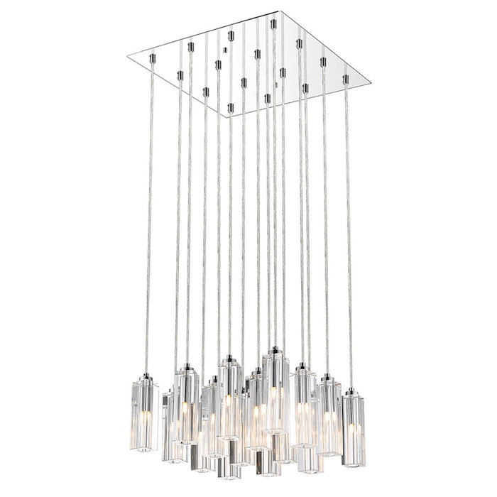 Acclaim Icarus 16 Light Chandelier, Chrome/Square