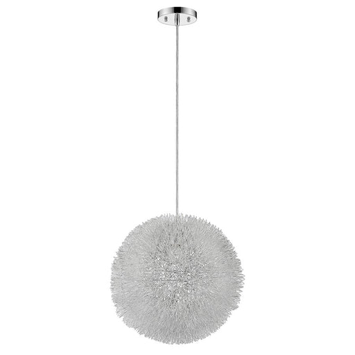 Acclaim Luminary Pendant, Silver/Hand Woven Aluminum Wire