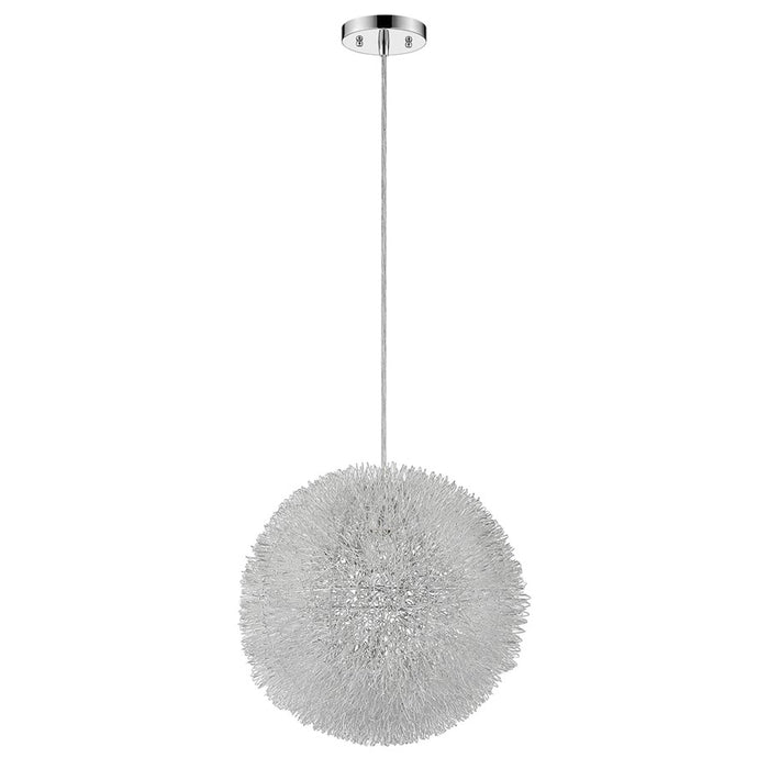 Acclaim Luminary Pendant, Silver/Hand Woven Aluminum Wire