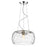 Acclaim Mystere 1 Light Pendant, Chrome/Clear Dimpled Glass