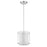 Acclaim Brella Mini Pendant, Silver/Snow Shantung 2 Tier