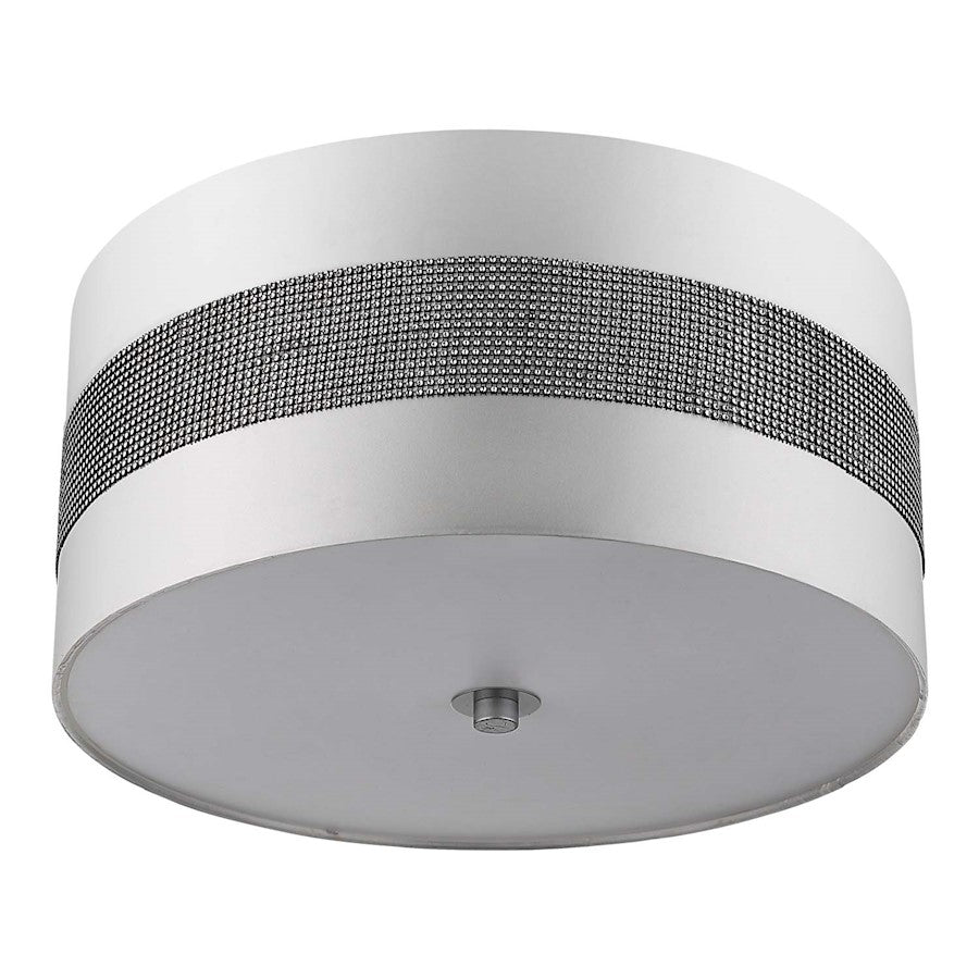 Acclaim Harmony 3 Light Pendant, Silver/Platinum/Crystal Studs