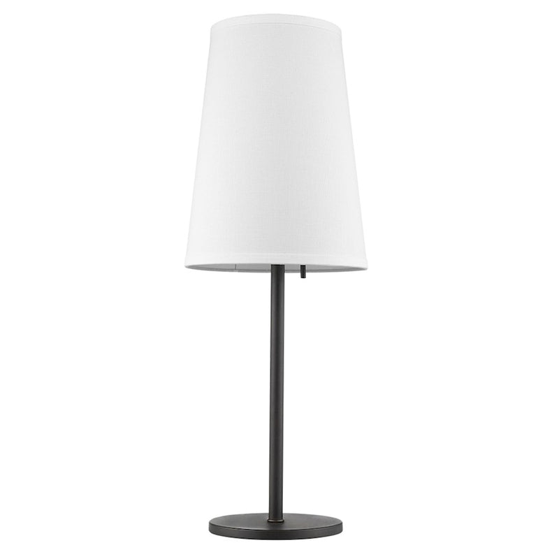 Acclaim Primo 1 Light Table Lamp, Bronze/Lattice Cream Linen