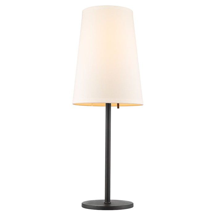 Acclaim Primo 1 Light Table Lamp, Bronze/Lattice Cream Linen