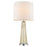 Acclaim Chiara 14" 1 Light Table Lamp, Chrome/Off-White Shantung