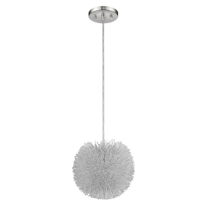 Acclaim Celestial Flushmount, Nickel/Hand Woven Aluminum Wire