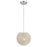 Acclaim Celestial Flushmount, Nickel/Hand Woven Aluminum Wire