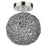 Acclaim Snow Flushmount, Nickel/Hand Woven Aluminum Strand