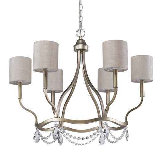 Acclaim Lighting Margaret 6 Light Chandelier, Washed Gold