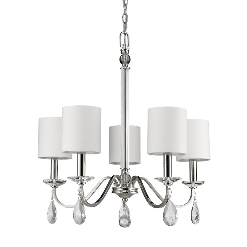 Acclaim Lighting Lily Chandelier, Polished Nickel