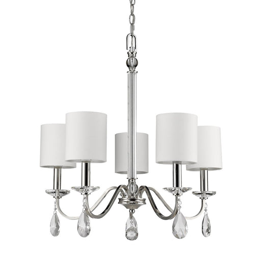 Acclaim Lighting Lily Chandelier, Polished Nickel