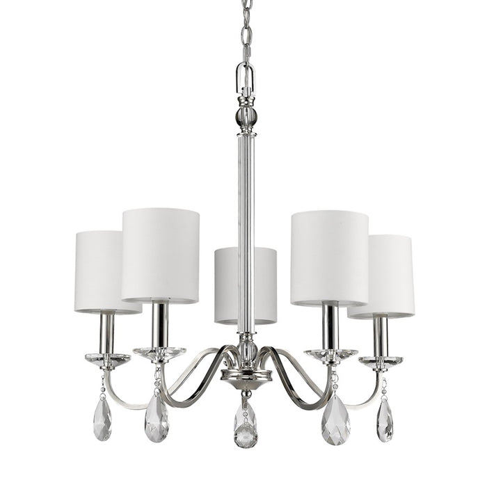 Acclaim Lighting Lily Chandelier, Polished Nickel