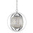 Acclaim Lighting Olivia 1 Light 21" Pendant, Polished Nickel