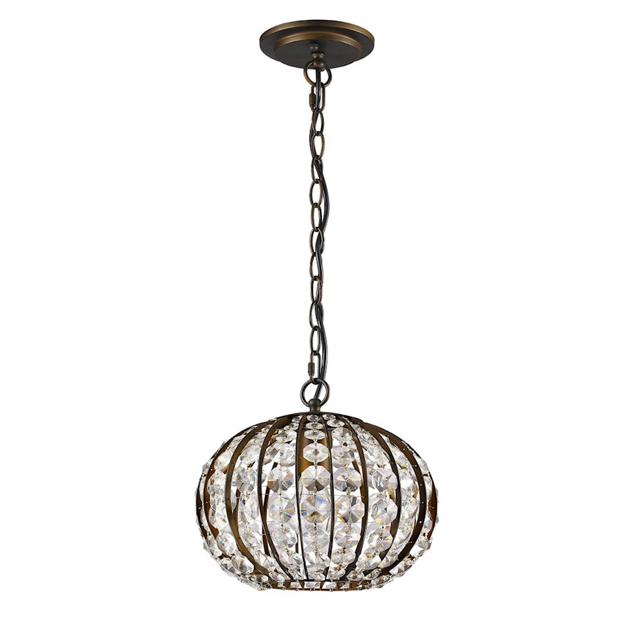Acclaim Lighting Olivia 1 Light 8" Pendant, Oil Rubbed Bronze