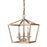 Acclaim Lighting Kennedy 3 Light Pendant, Antique Gold
