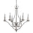 Acclaim Lighting Genevieve 6 Light Chandelier, Satin Nickel