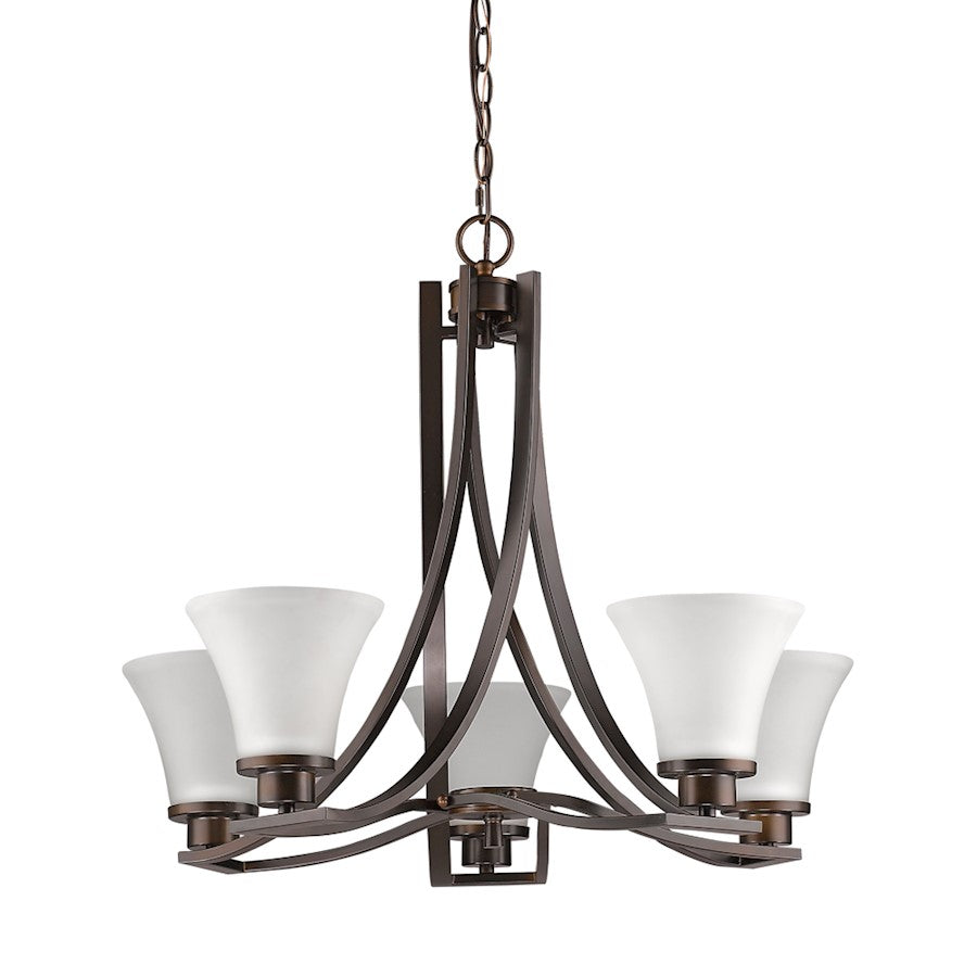 Acclaim Lighting Mia 5 Light Chandelier, Oil Rubbed Bronze