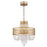 Acclaim Lighting Viola Chandelier, Antique Gold