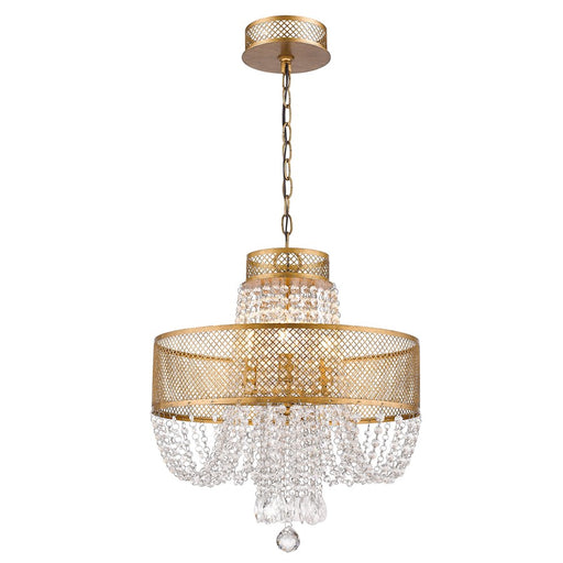 Acclaim Lighting Viola Chandelier, Antique Gold