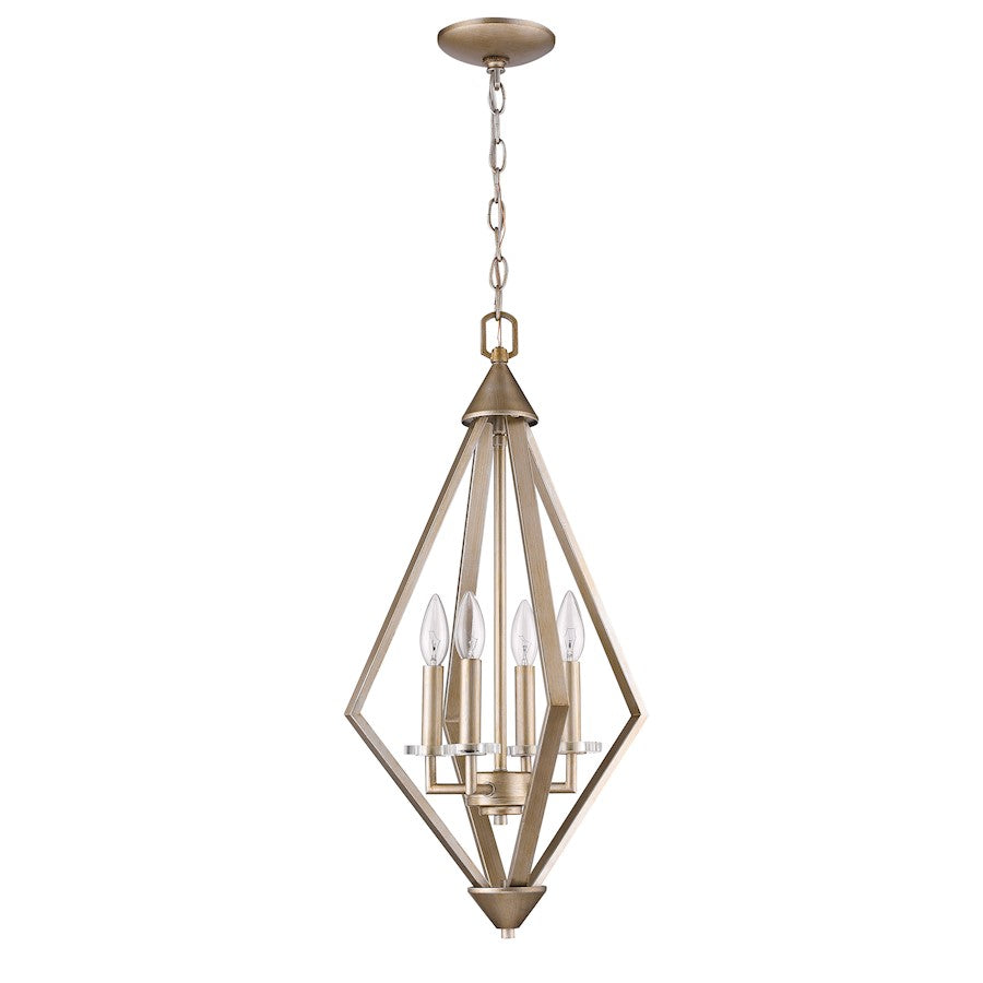Acclaim Lighting Easton 4 Light Pendant, Washed Gold