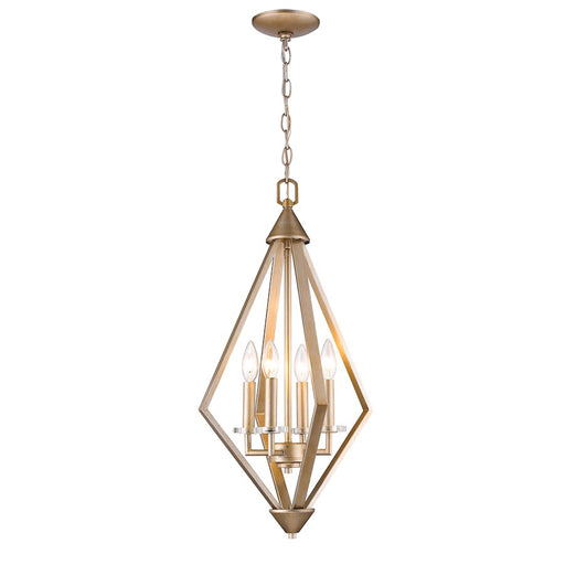 Acclaim Lighting Easton 4 Light Pendant, Washed Gold