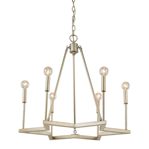 Acclaim Lighting Reagan 6 Light Chandelier, Washed Gold