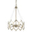 Acclaim Lighting Nora 4 Light Drum Pendant, Washed Gold