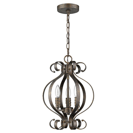 Acclaim Lighting Lydia 3 Light Chandelier, Russet
