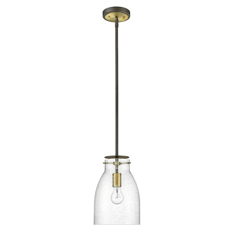 Acclaim Lighting Shelby 1 Light Pendant, Bronze/Brass/Clear Seedy